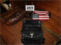 2 HARLEY PURSES & OTHERS