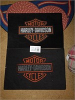 2 HARLEY DAVIDSON FLOOR MATS