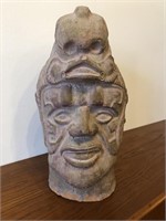 Mid Century Aztec Terrra Cotta Sculpture