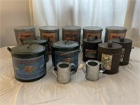 Decorative metal pails & cans