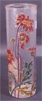 A Mount Joye cylinder cameo vase, 13 1/2" high