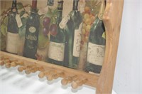 Vintage Wooden Wine Rack