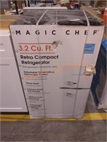 Magic Chef Retro Compact Refrigerator 3.2 cu ft