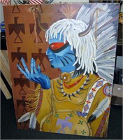 Native American Oil on Canvas 30" x 40"