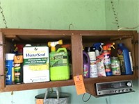 Lawn garden fert etc in cabinet