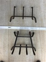 Cast Iron Fireplace Grates Lot of 2