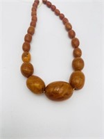 vintage butterscoch Amber necklace 25 gram