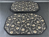 Set of Six Floral Table Placemats