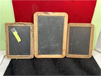 3 SMALL VTG CHALKBOARDS