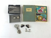 Cufflinks & Vintage Congress Playing Cards