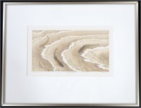 Suezan Aikins, woodblock print # 15/100, 5 1/2