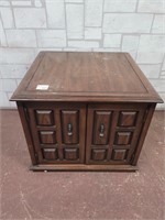 Large wood side table