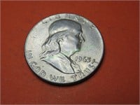 1963 XF-AU Grade Franklin Half Dollar