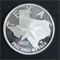 1 oz Fine Silver Round - Texas Precious Metals