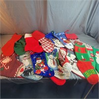 Large Group of Stockings, Wreath etc