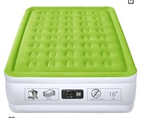 Full Size Air Mattress with Built in Pump Raised