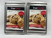 NEW Lot of 2-2ct True Living Cookie Pan Set