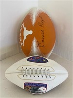 Tx. Longhorns Auto. Coach Royal & Mini Football