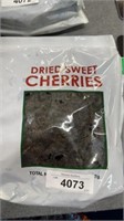 Two bags of dried cherries