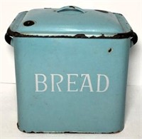 Vintage Enameled Bread Box