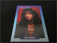 Nick Menza Signed Trading Card SSC COA