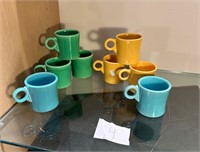 Fiestaware Coffee Mugs O Ring Handle Set