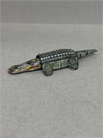 Tin toy alligator