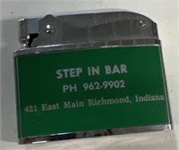 Step in bar Richmond Indiana advertising lighter