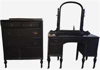 Antique Chest of Drawers & Vanity Dresser