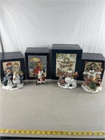 Classic Santa collectibles with original boxes