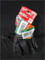 Milwaukee black nitrile dipped gloves 3pr