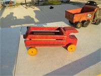 Red Wooden Toy Truck