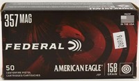 50 Rounds Federal American Eagle .357 Mag Ammo