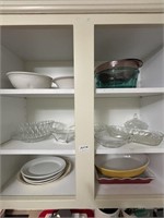 3 Shelves, Plates, Bowls, Casserole Dishes