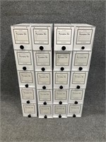 20 Vintage Metal Prescription File Boxes