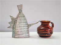 Lois Schklar Teapot + Italian Ceramic Jug