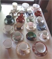 Large lot of cups and saucers