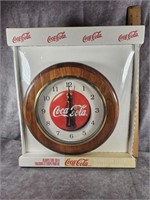 COCA-COLA  BATTERY OPERATED CLOCK IN PACKAGE