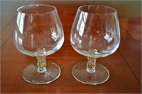 Gaudron Gold by Christian Dior Brandy Glass Pair