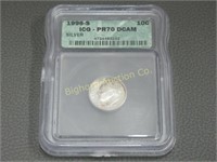 Silver 1996-S Dime ICG Graded