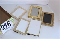 (5) Pc Gold 4x6 Picture Frame Lot (U234)