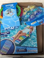 TRAY OF BESTWAY POOL SUPPLIES