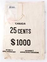 VINTAGE Royal Canadian Mint Canvas Bag (c1960's) D