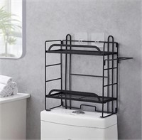 OVER THE TOILET STORAGE SHELF, 2-TIER METAL MESH