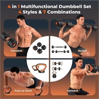 FEIERDUN Adjustable Dumbbells,