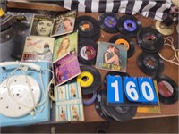 45 records and record player vintage