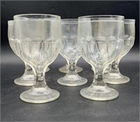 8 Glass Water Goblets