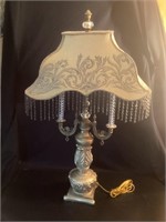 Shabby Chic Gold Toned Lamp
