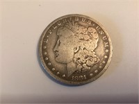 1881 O Morgan Silver Dollar,VG