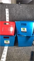 plastic bins